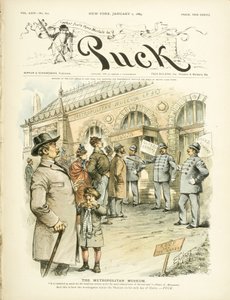 متحف المتروبوليتان للفنون ... وبهذه الطريقة يستمتع العامل بالمتحف ... ، 1889 بواسطة صموئيل د. إهرهارت